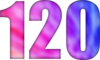 120 — изображение числа сто двадцать (картинка 6)