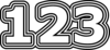 123 — изображение числа сто двадцать три (картинка 7)