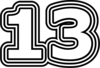 13 — изображение числа тринадцать (картинка 7)