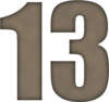 13 — изображение числа тринадцать (картинка 6)