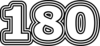 180 — изображение числа сто восемьдесят (картинка 7)