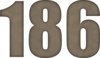 186 — изображение числа сто восемьдесят шесть (картинка 6)