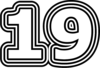 19 — изображение числа девятнадцать (картинка 7)