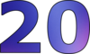 20 — изображение числа двадцать (картинка 2)
