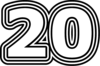 20 — изображение числа двадцать (картинка 7)