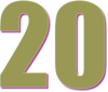 20 — изображение числа двадцать (картинка 3)