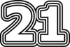 21 — изображение числа двадцать один (картинка 7)