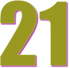 21 — изображение числа двадцать один (картинка 3)