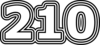 210 — изображение числа двести десять (картинка 7)