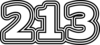 213 — изображение числа двести тринадцать (картинка 7)