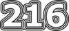 216 — изображение числа двести шестнадцать (картинка 7)