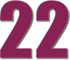 22 — изображение числа двадцать два (картинка 3)