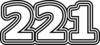 221 — изображение числа двести двадцать один (картинка 7)