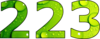 223 — изображение числа двести двадцать три (картинка 2)