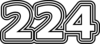 224 — изображение числа двести двадцать четыре (картинка 7)