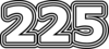 225 — изображение числа двести двадцать пять (картинка 7)