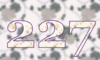 227 — изображение числа двести двадцать семь (картинка 5)