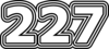227 — изображение числа двести двадцать семь (картинка 7)