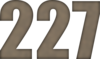 227 — изображение числа двести двадцать семь (картинка 6)