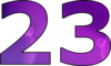 23 — изображение числа двадцать три (картинка 2)