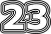 23 — изображение числа двадцать три (картинка 7)
