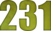 231 — изображение числа двести тридцать один (картинка 6)