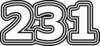 231 — изображение числа двести тридцать один (картинка 7)