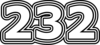 232 — изображение числа двести тридцать два (картинка 7)