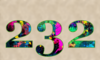 232 — изображение числа двести тридцать два (картинка 5)