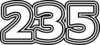 235 — изображение числа двести тридцать пять (картинка 7)