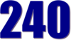 240 — изображение числа двести сорок (картинка 3)