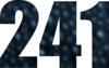241 — изображение числа двести сорок один (картинка 6)