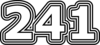 241 — изображение числа двести сорок один (картинка 7)