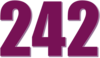 242 — изображение числа двести сорок два (картинка 3)