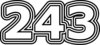 243 — изображение числа двести сорок три (картинка 7)