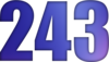 243 — изображение числа двести сорок три (картинка 6)