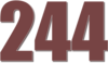 244 — изображение числа двести сорок четыре (картинка 3)