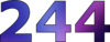 244 — изображение числа двести сорок четыре (картинка 2)