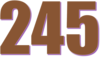 245 — изображение числа двести сорок пять (картинка 3)