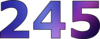 245 — изображение числа двести сорок пять (картинка 2)