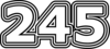 245 — изображение числа двести сорок пять (картинка 7)
