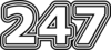 247 — изображение числа двести сорок семь (картинка 7)