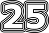 25 — изображение числа двадцать пять (картинка 7)