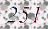 251 — изображение числа двести пятьдесят один (картинка 4)