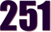 251 — изображение числа двести пятьдесят один (картинка 3)
