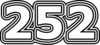 252 — изображение числа двести пятьдесят два (картинка 7)
