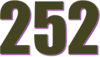 252 — изображение числа двести пятьдесят два (картинка 3)