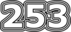 253 — изображение числа двести пятьдесят три (картинка 7)
