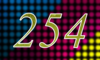 254 — изображение числа двести пятьдесят четыре (картинка 4)