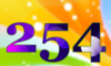 254 — изображение числа двести пятьдесят четыре (картинка 5)